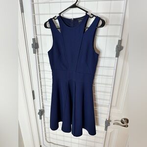 Armani Exchange Navy Blue Mini Dress